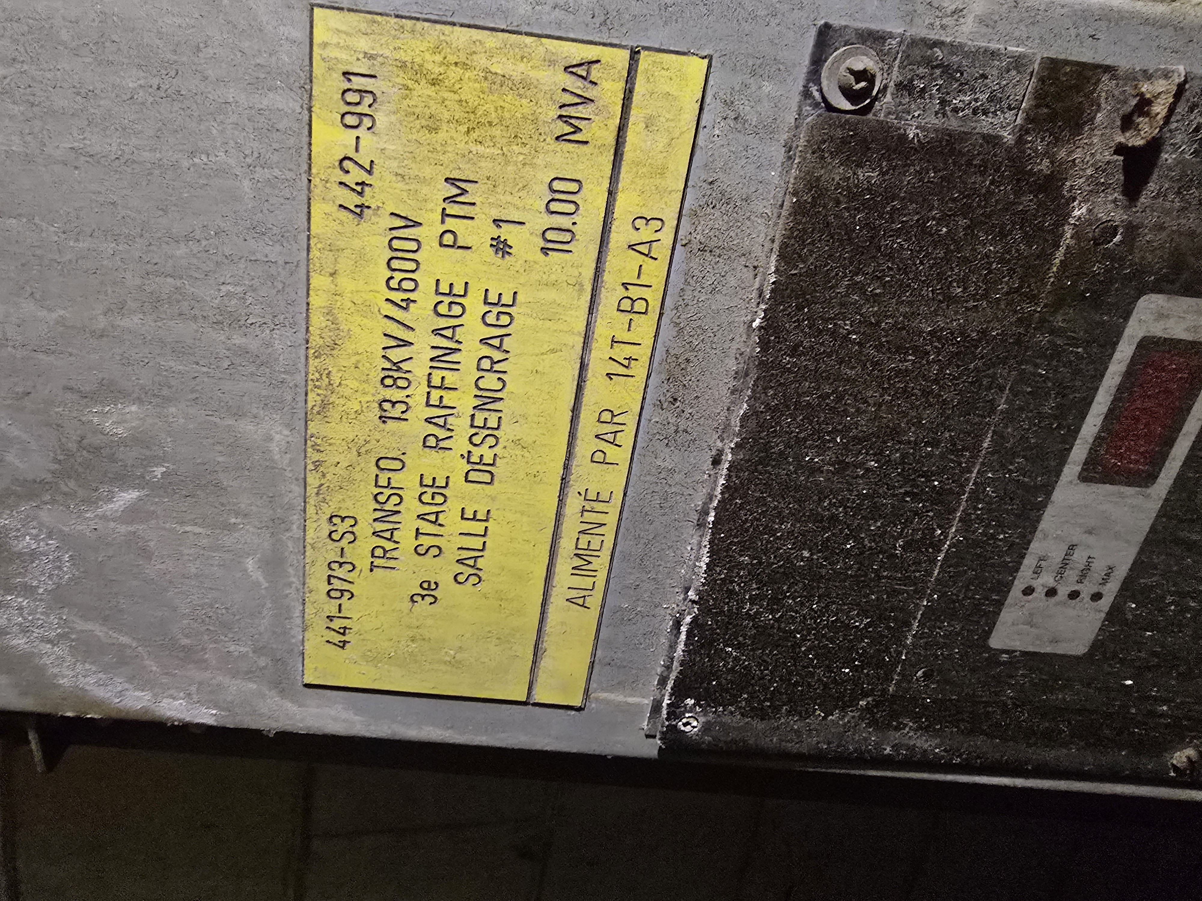 Delta CPTC3999 Dry Type Transformer 10,000 kVA 13.8kV/4600V