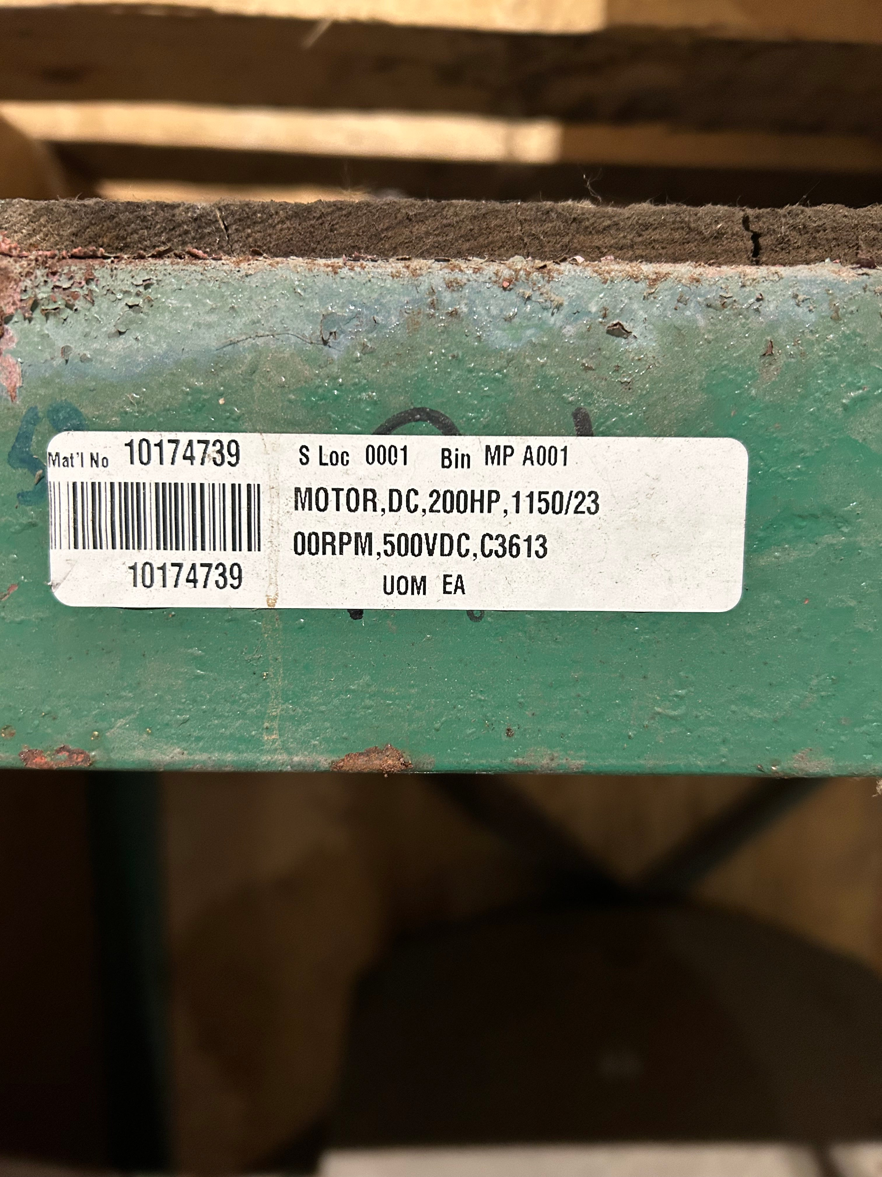 200 HP DC Motor